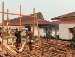 Kasdim 1206/Putussibau Tinjau Pembangunan dan Perehaban Gedung SMKN 1 Putussibau