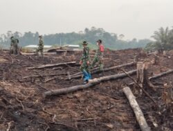 Cegah Karhutla, Koramil 18/Puring Kencana Kapuas Hulu, Gencarkan Patroli di Wilayah Rawan