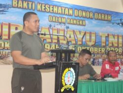 Sambut HUT Ke-81 TNI, Kodim 1206/Putussibau Gelar Bakti Sosial Kesehatan Donor Darah