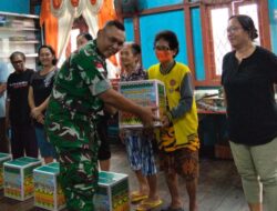 Semarak HUT TNI Ke-81, Kodim 1206/Putussibau Salurkan Bansos di Yayasan GKMI Maranata