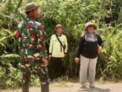 Babinsa Puring Kencana Kapuas Hulu Ingatkan Warga Desa Langau Bijak Kelola Ladang