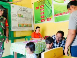 Peduli Tumbuh Kembang Generasi Penerus, Babinsa Embaloh Hulu Dampingi Posyandu Balita di Desa Banua Ujung Kapuas Hulu
