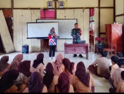 Bentuk Generasi Muda Berkarakter dan Cinta Tanah Air, Kopka Lili Jeri Gelar Pembinaan Bela Negara di SMPN 3 Satap Sri Wangi Kapuas Hulu