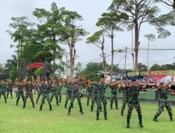 PADATNYA TUGAS TAK JADI PENGHALANG! KASDIM 1206/PUTUSSIBAU AJAK ANGGOTA JAGA STAMINA LEWAT SENAM DAN JALAN SANTAI